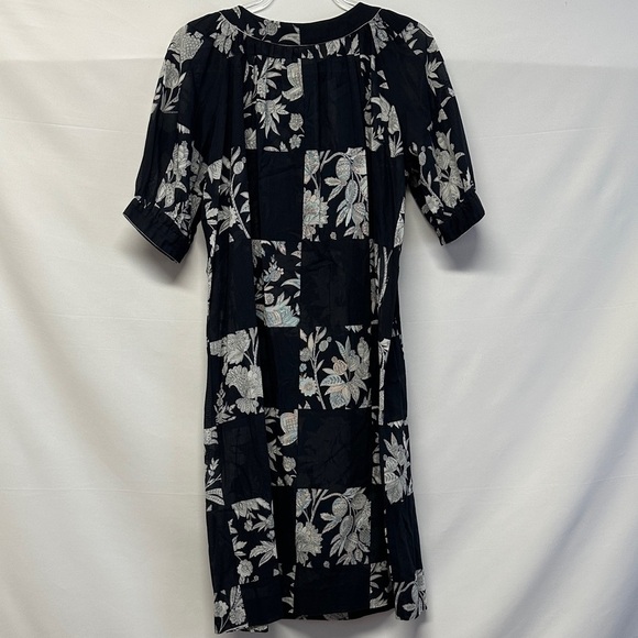 Vintage Hardy Amies London Silk Blend Navy Day Dress - Picture 3 of 8